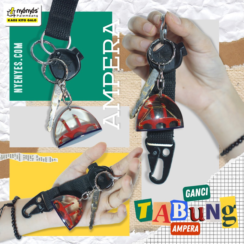 GANTUNGAN KUNCI TABUNG AMPERA | NYENYES PALEMBANG