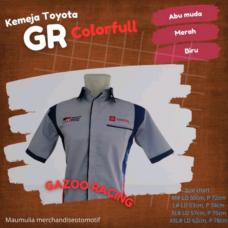 KEMEJA TOYOTA GR COLORFULL