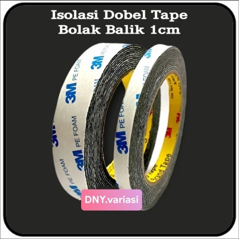 

Isolasi Bolak Balik - Dobel tape Putih 1cm & 2cm