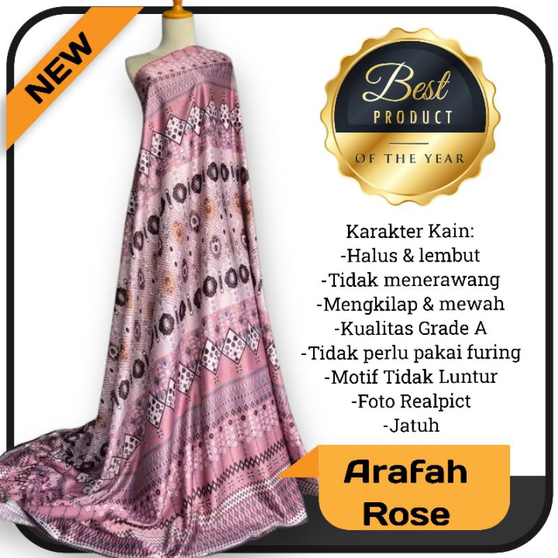 Kain Dr Silk Motif Arafah harga setengah meter
