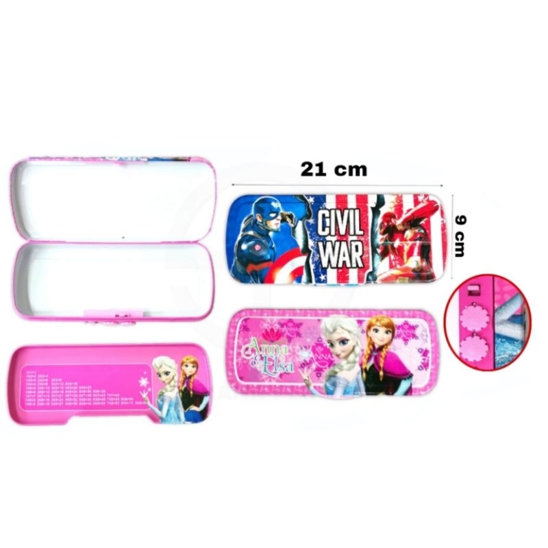 

Pensil Case/Tempat Pensil Kaleng Fancy Karakter Disney Susun+Code C-8035