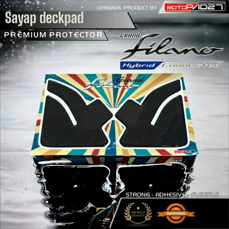 Yamaha Grand Filano 125 Stiker Sayap depan Resin Premium Grand Filano 125
