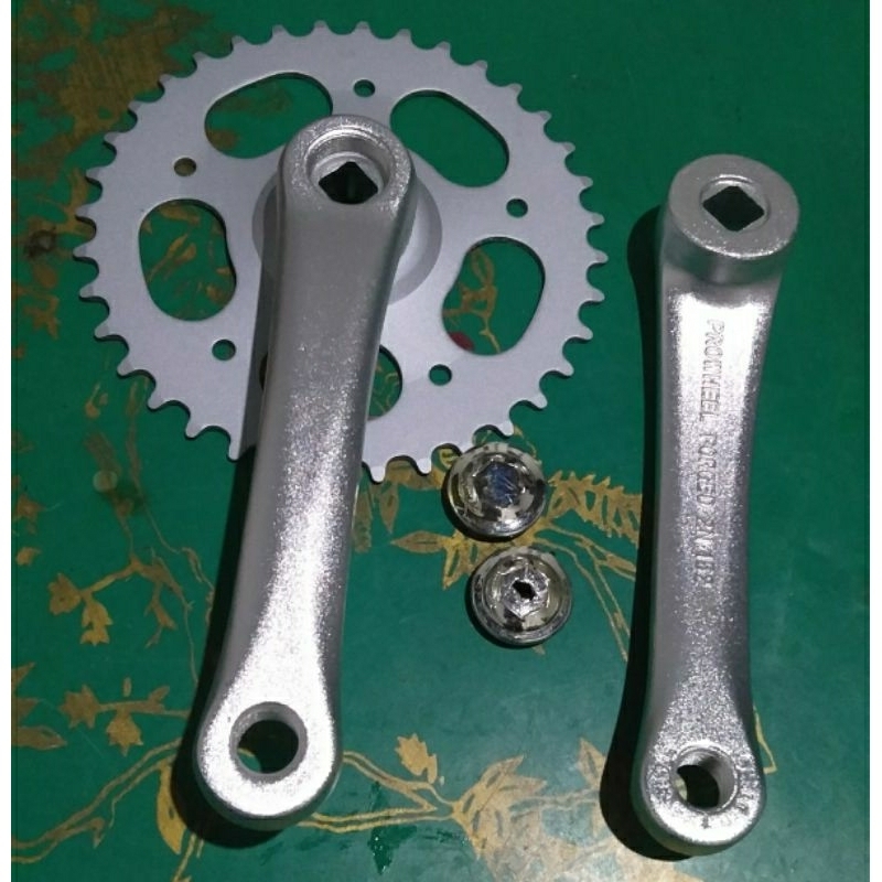 Joevian Bike Crank Piringan Alloy PROWHEEL 36T Sepeda Citybike Lipat panjang Arem 152