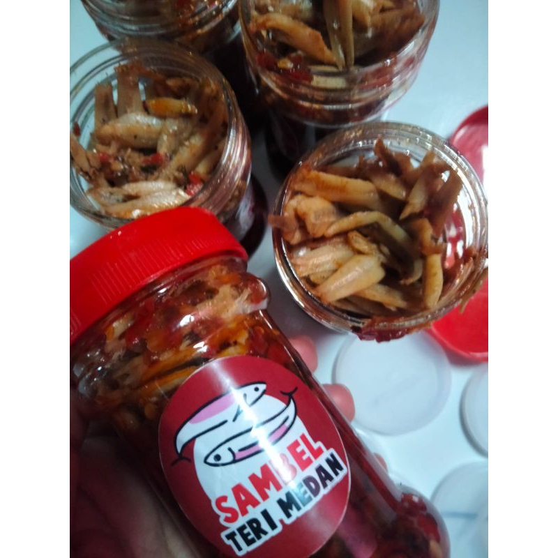 

sambal teri Medan kemasan botol 150 ml