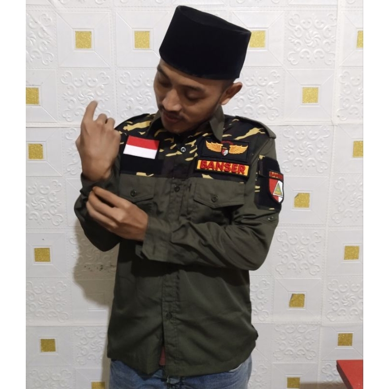 Baju Seragam Kemeja TACTICAL BANSER + Bonus Nama