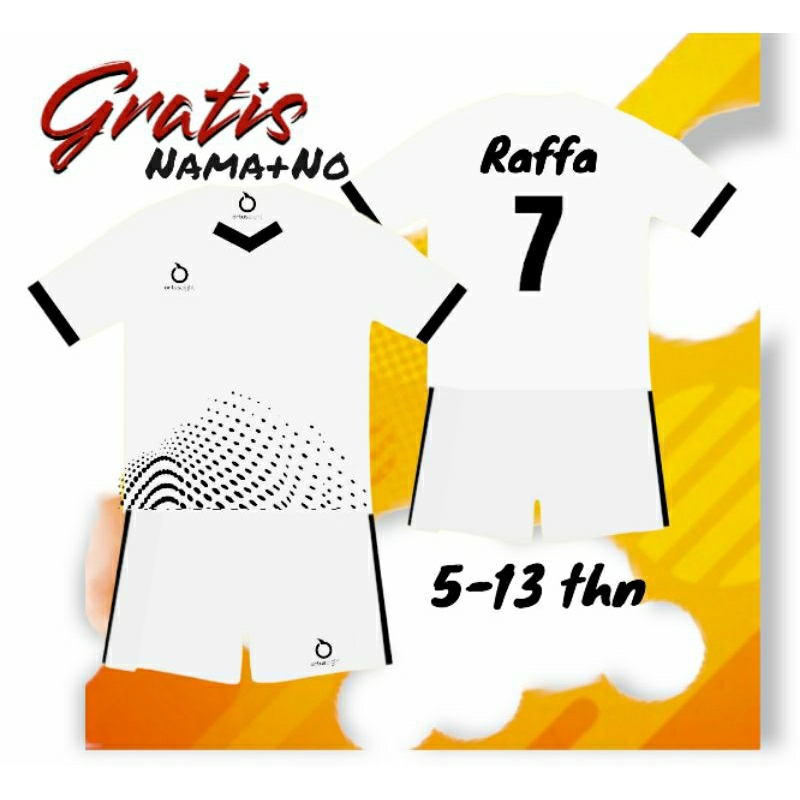 Sablon Nama Dan No Setelan Baju Voli Jersey Bola Kaos Bola Futsal Baju Badminton Anak Laki Laki Dan Perempuan
