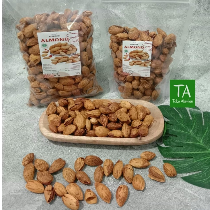 

Kacang Almond Kulit Premium 250 gr