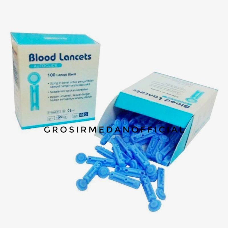 BLOOD LANCET ONEMED - LANCET UNTUK PENA PULPEN TES GULA, ASAM URAT, KOLESTEROL