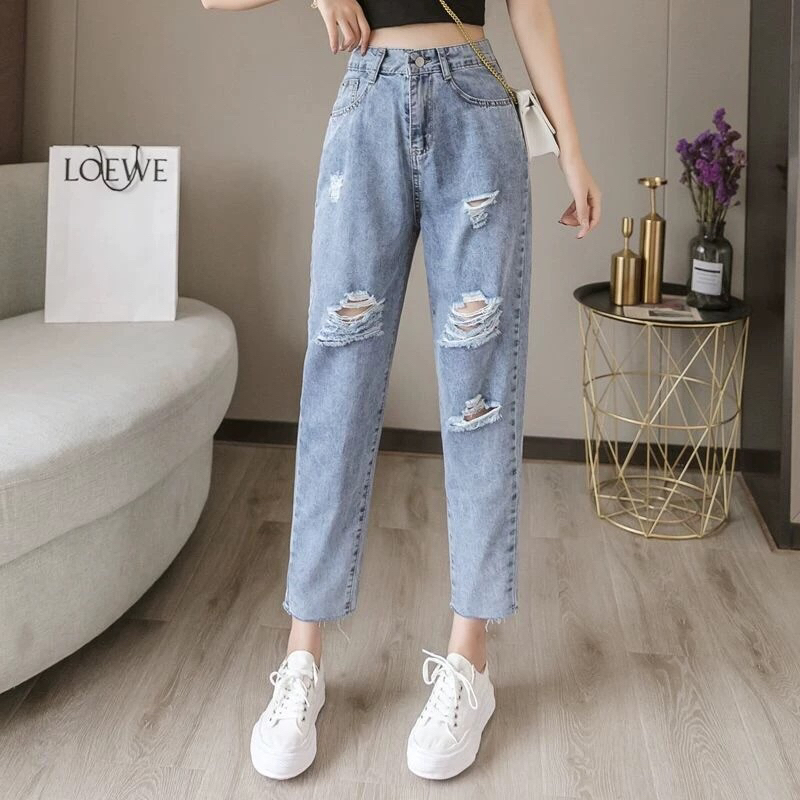 Jual Celana Jeans Wanita Sobek Terlengkap Harga Terbaru November