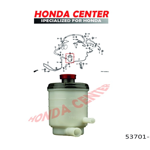 tabung botol tank oli minyak power stering steering accord s84 s86 vti vtil  1998 1999 2000 2001 2002