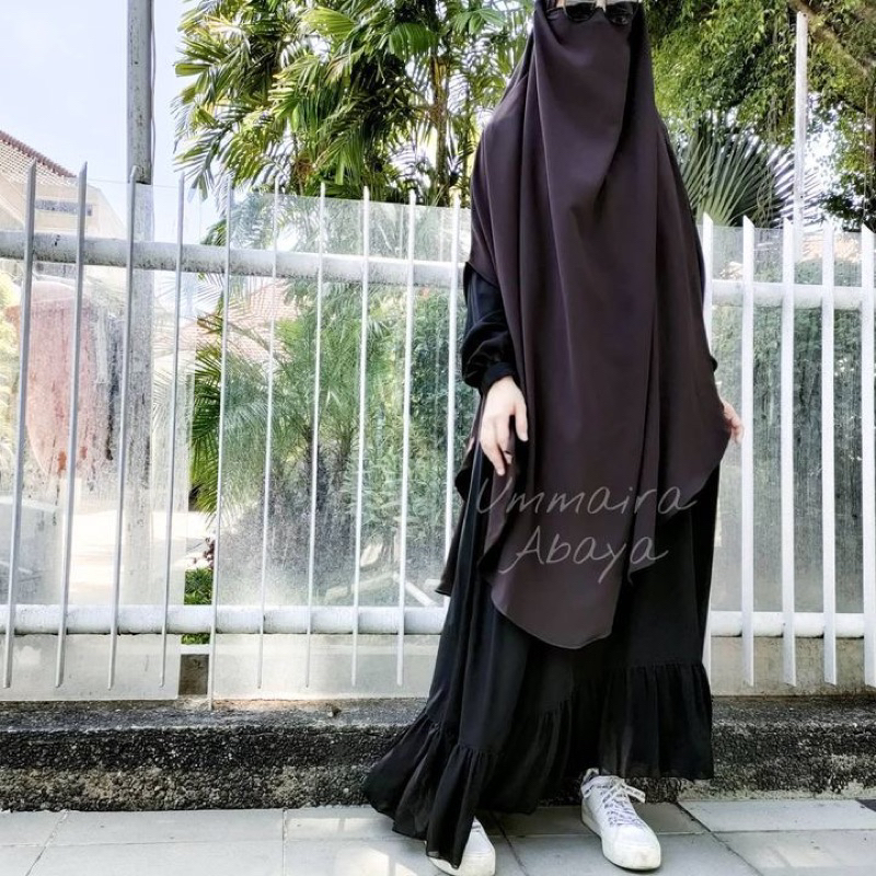 FLORENCE FRENCH KHIMAR Bitterchoco Ummaira Abaya