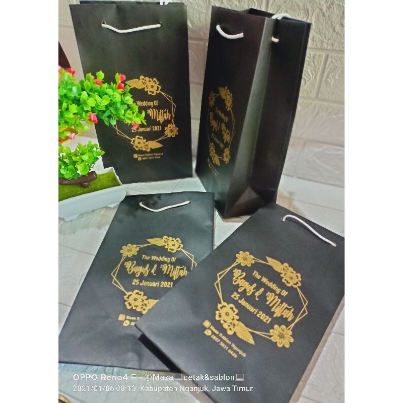 

Paperbag sablon/tas asul asul