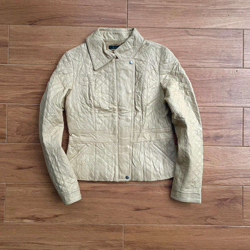Jaket kulit asli cewek wanita pl bekas preloved second