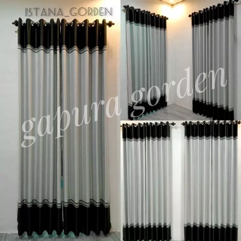 Gorden Blackout Alaska L.120 × 240.cm Gorden jendela rumah minimalis pintu Gorden blackout seratus p