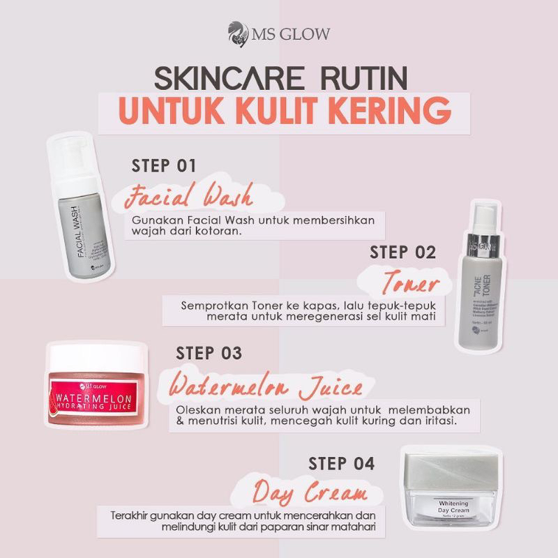 MS GLOW PAKET WHITENING / PAKET WHITENING MS GLOW