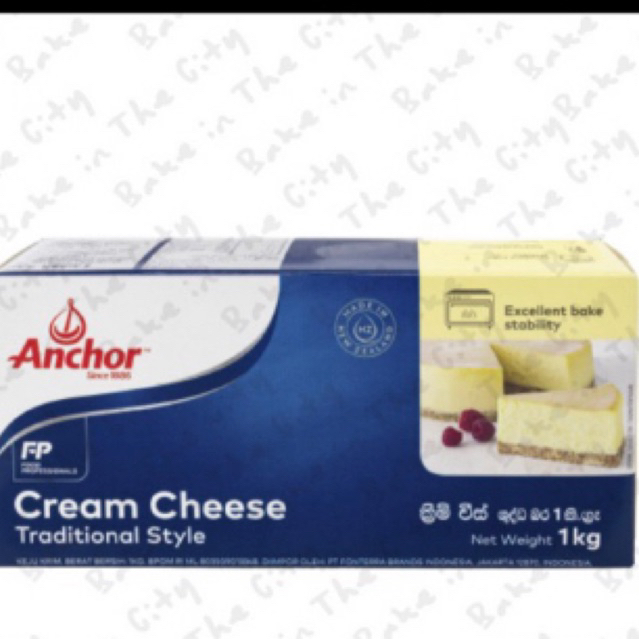 

anchor cream cheese kemasan 1kg | instant only | grab or shopee express