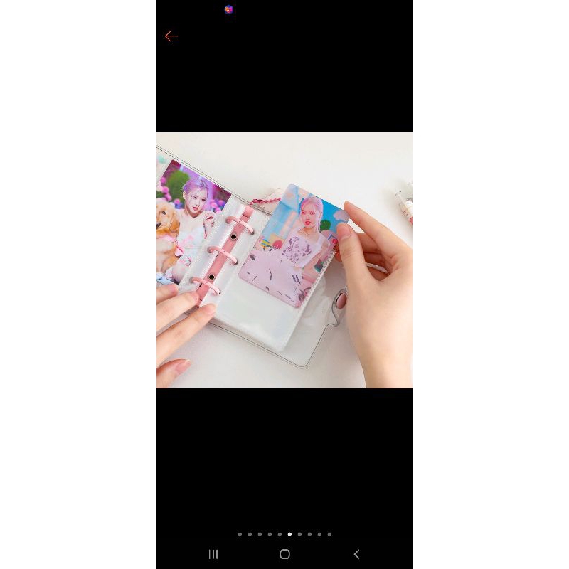 

binder card transparan