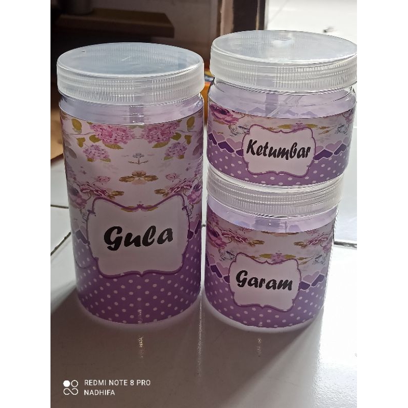 toples bumbu dapur motif shby ungu