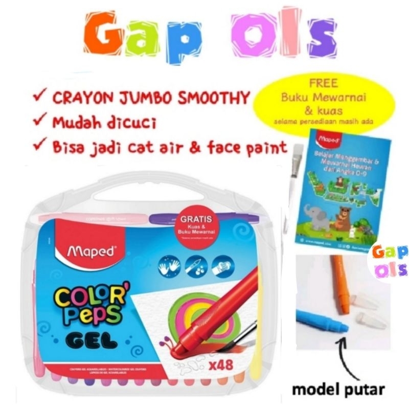 

Maped Silky Gel Crayon 48 Maped Color Peps Gel 48 Maped Silky Crayon 48