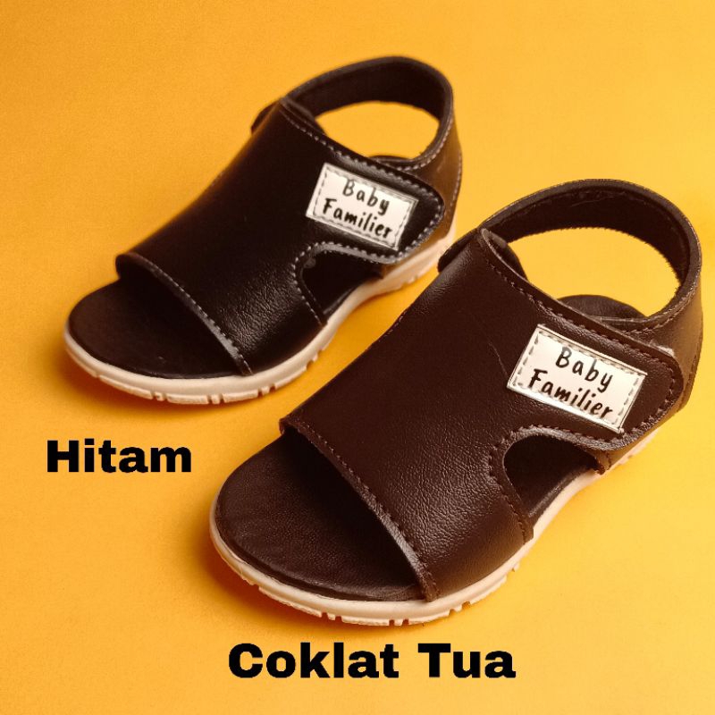 Sandal Let Anak 23-30 Model Kokop Sol Karet Warna Navy (Charlos 01)