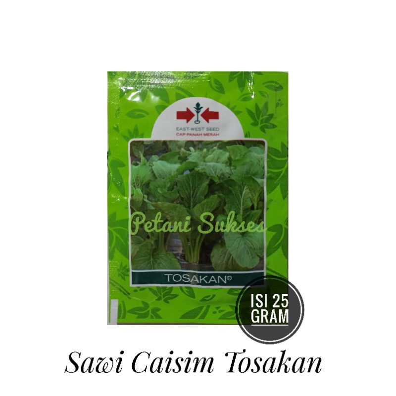 (25gr) PROMO BELI 5 FREE 1 BKS bibit benih SAWI CAISIM TOSAKAN 25 gram sayuran Hidroponik Cap Panah 