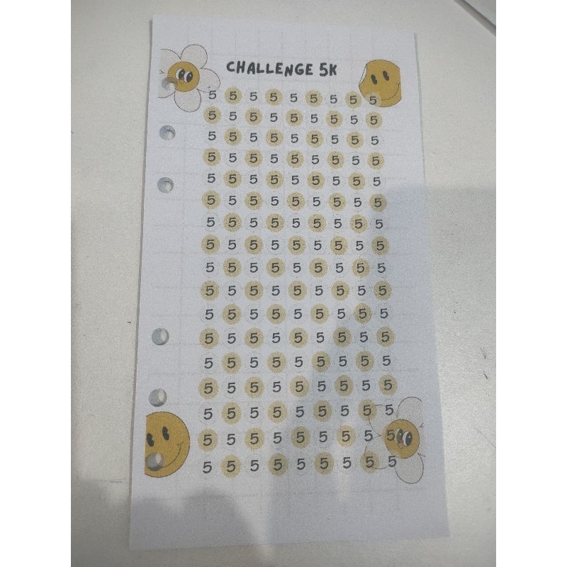 

Kertas binder A6 challenge 5rb