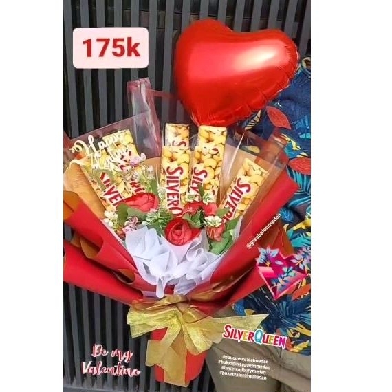 

buket coklat silverqueen