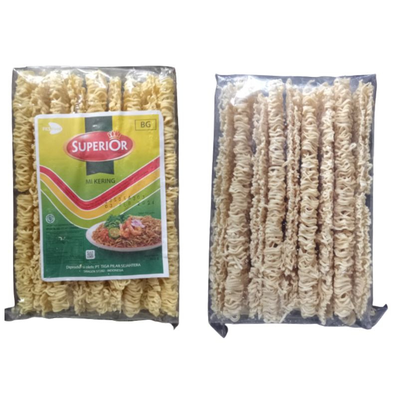 

Mie Kering Superior Mie Keriting 303gr (1kg Muat 4pc Mie Superior)