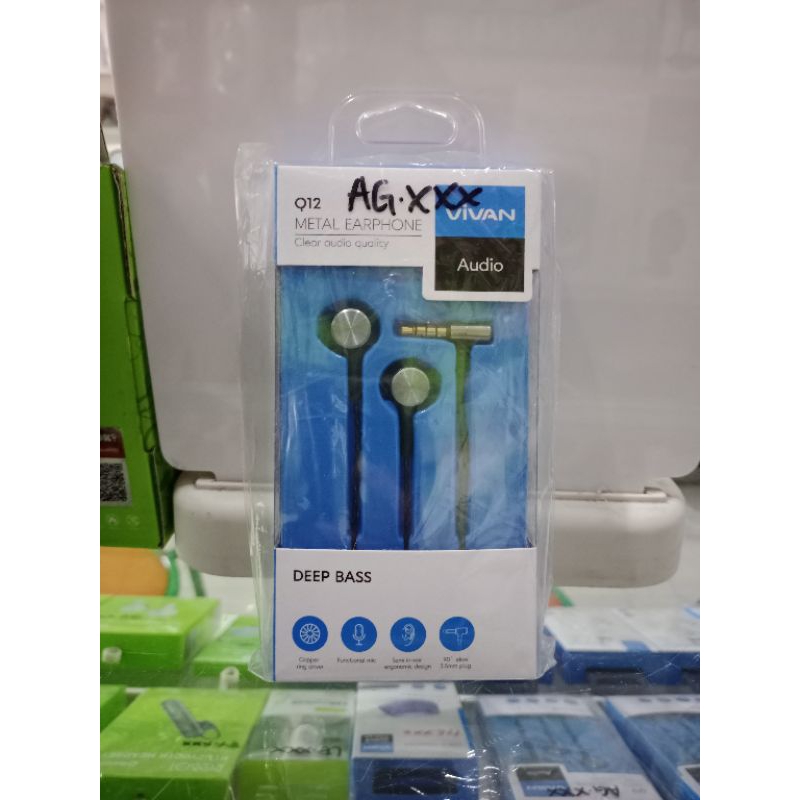 Vivan metal Earphone Q12 plasmaponsel