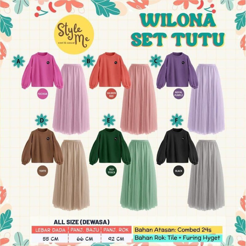 Wilona Set Tutu Dewasa