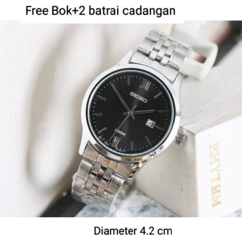 Jam Tangan Pria Stainless Tanggal Aktif | Fhasion Cowok Anti air Free Bok