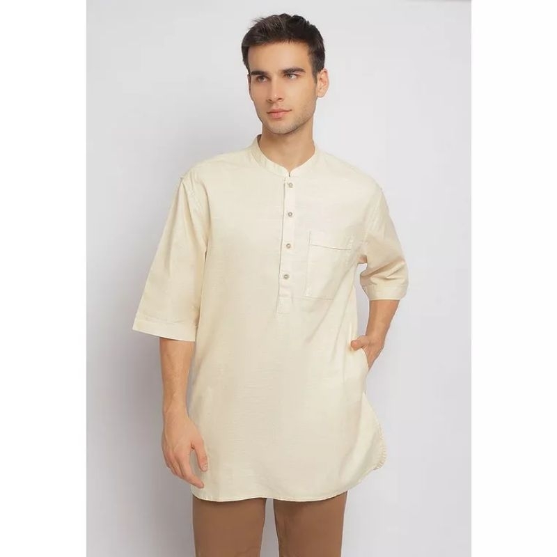 Baju koko pria Original Lois KLS339CR Krem