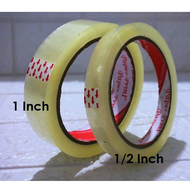 

ISOLASI / SELOTIP / CELLOTAPE / 1 INCH x 72 YARD / 24 MM / 1/2 INCH x 72 YARD / 12MM