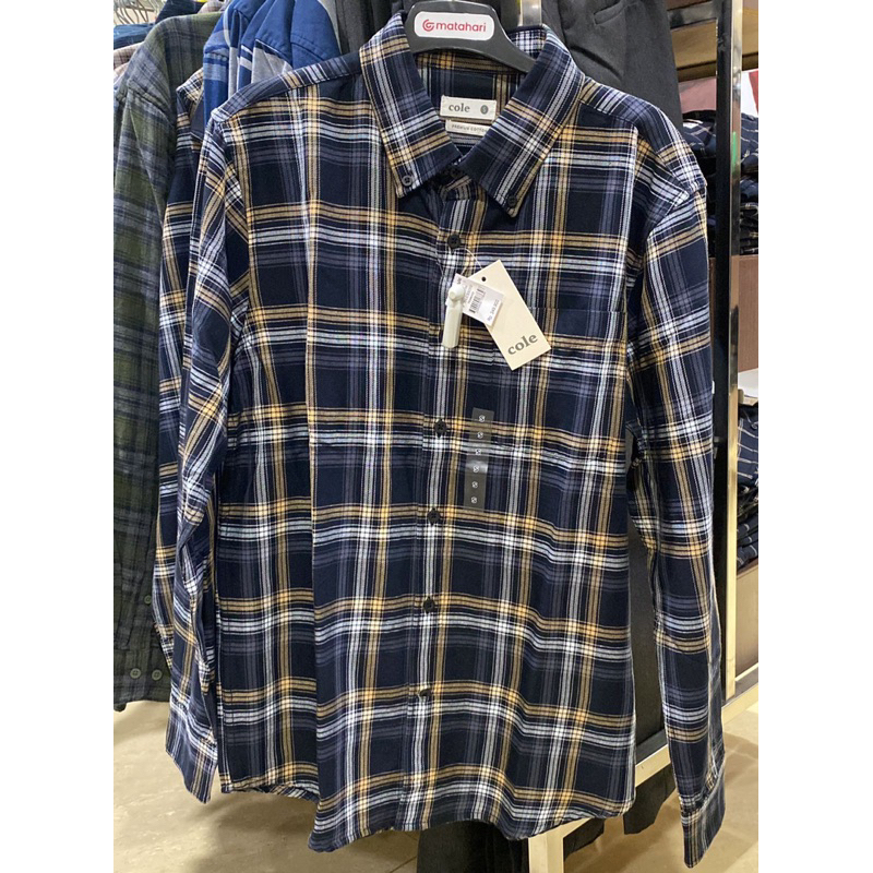 KEMEJA FLANEL PRIA KEMEJA BRANDED COLE ORIGINAL MURAH