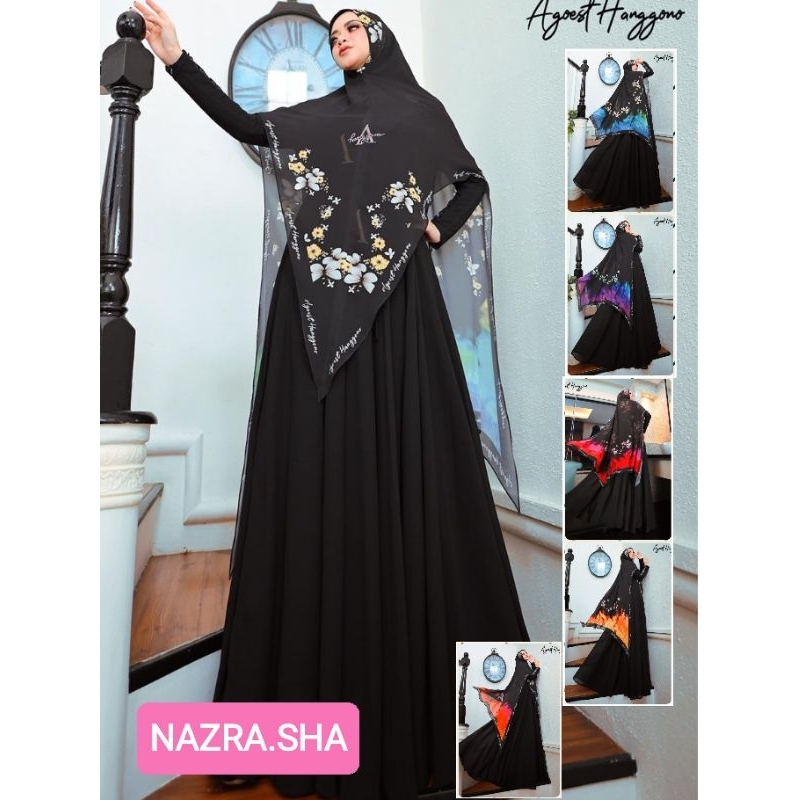 (pN) AH. KARIN BLACK 3 Baju Gamis Syari Hitam Wanita Muslimah Karin Vol 3 by Agoest Hanggono. Nazra 