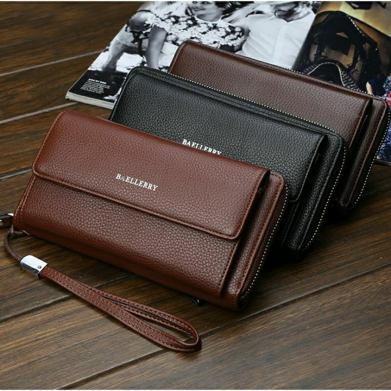BAELLERRY S5515 Dompet Panjang Pria Wanita Dompet Tangan Import