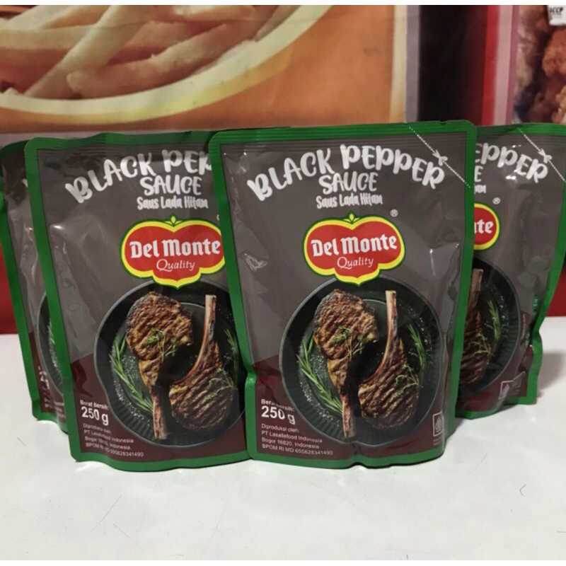 

Del Monte Black Pepper Sauce / Delmonte Blackpepper Sauce / Saus Lada hitam 250gr