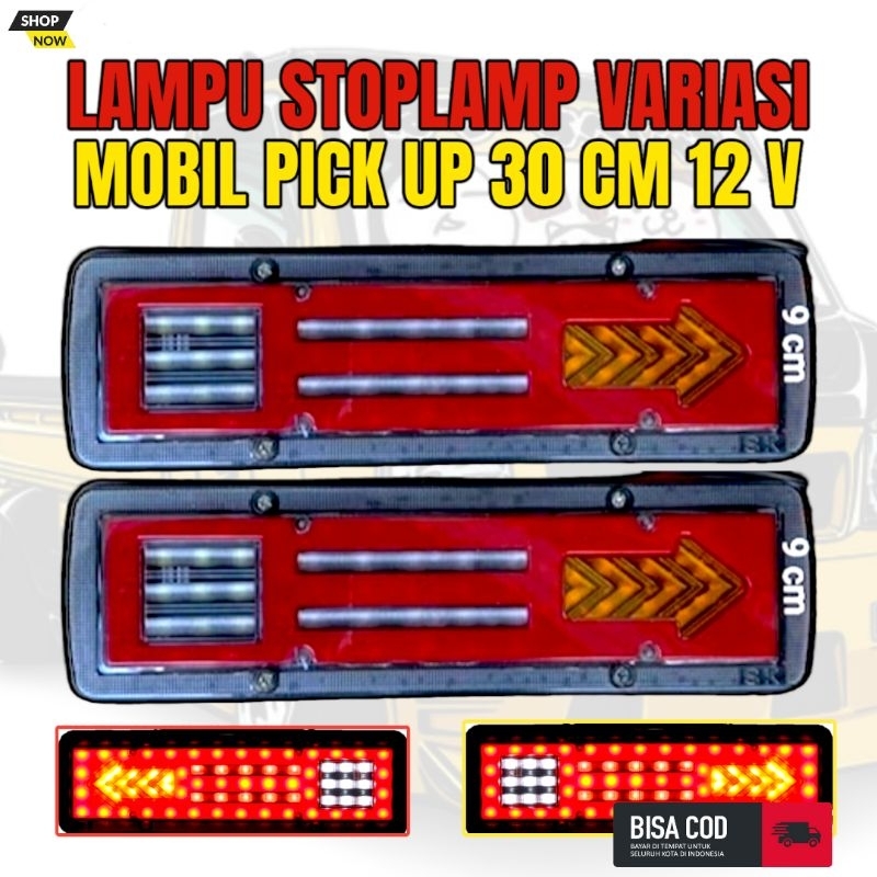 Lampu Stoplamp Stop Lamp Rem Belakang Led Running Sein Variasi Mobil L300 Pick Up Truk 24 Volt Varia