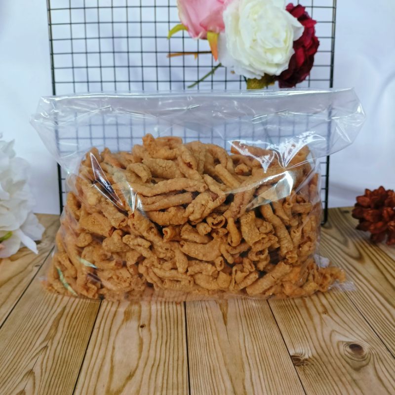 

Usus Crispy Daun Jeruk 500gram/Usus Cikruh Pedas Daun Jeruk Original 1/2kg/Kripik Usus Crispy Pedas Balado