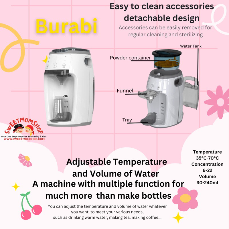Burabi formula milk maker compact