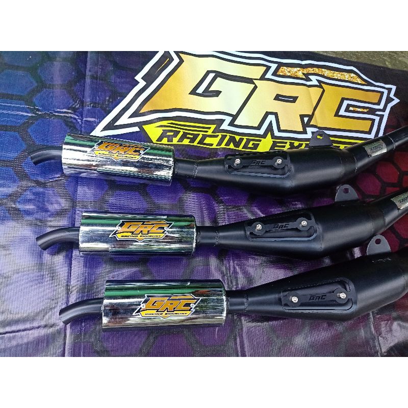 Knalpot standar racing fizr perut hitam by grc racing exhaust
