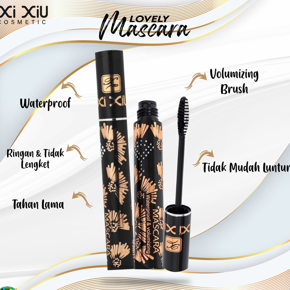 [HITAM] XI XIU MASCARA LOVELY WATERPROOF AND VOLUMIZING