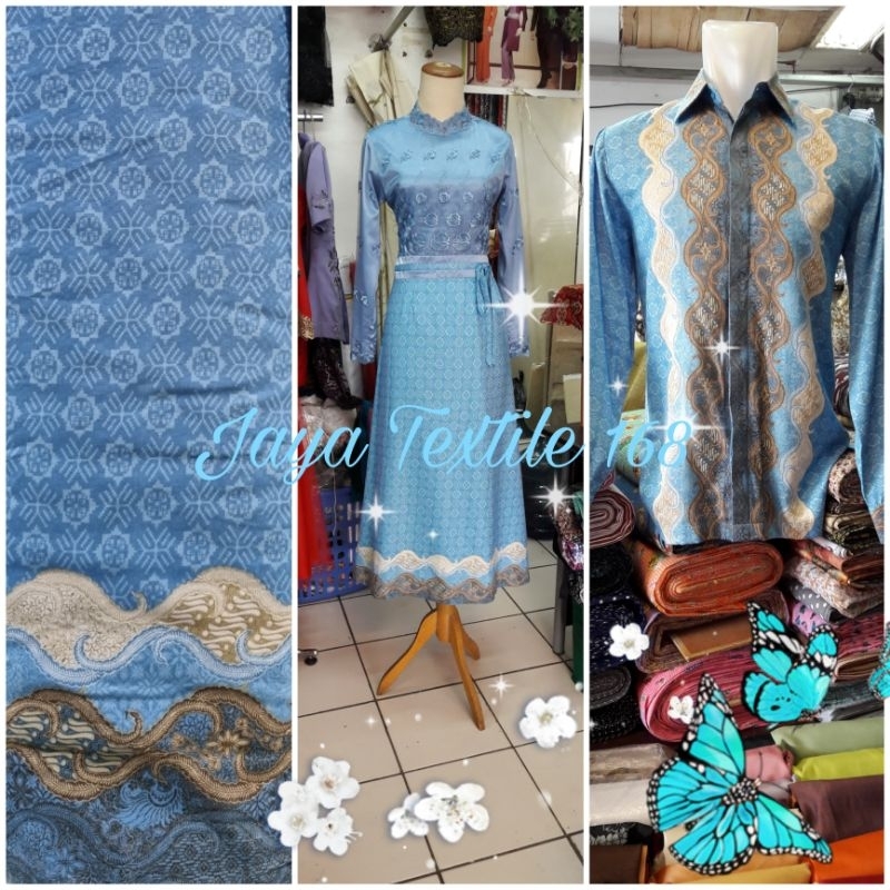 Bahan Batik Sutra Halus/Kain Batik Sutra Halus Meteran/Bahan Batik Sutra Halus Premium