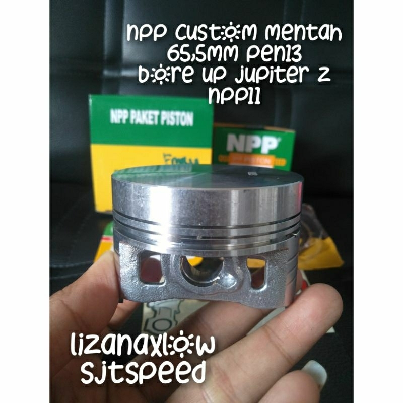 npp piston custom 65,5 mm pen13 mentah jupiter z bore up npp11