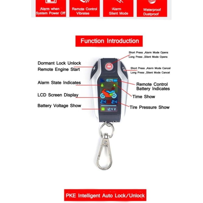 Remote MP Smartkey LCD