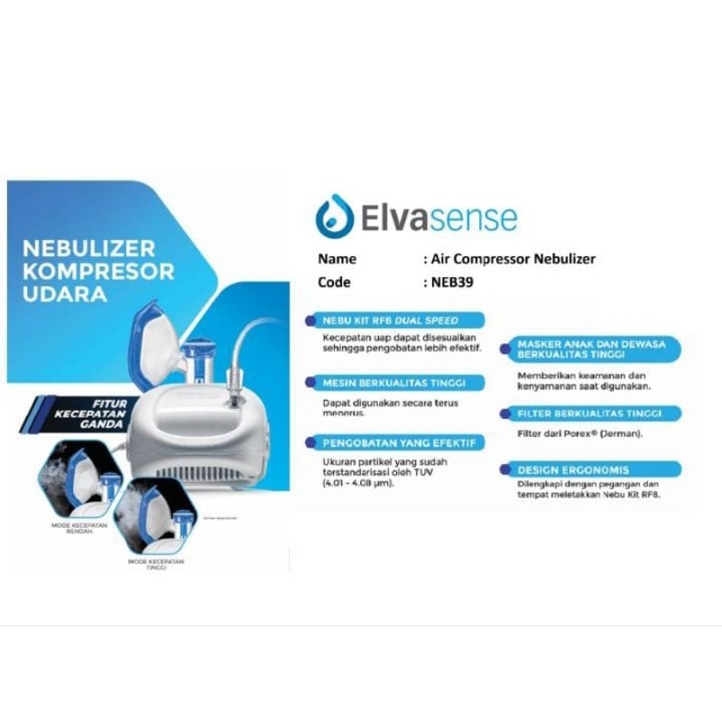 Nebulizer Elvasense - Nebulizer Udara Elvasense NEB39