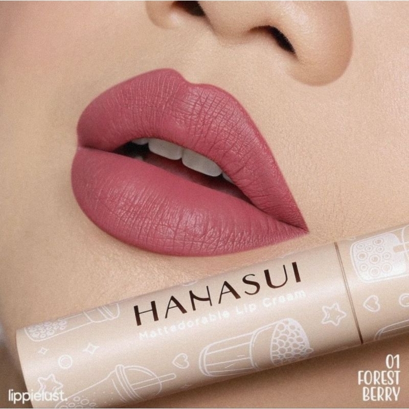 Hanasui Mattedorable Lip Cream Bobba Edition