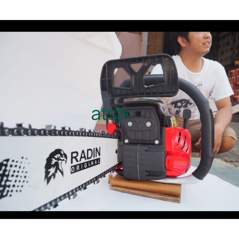 mesin gergaji kayu senso chainsaw Radin bar laser 22 inchi