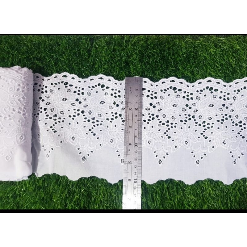 RENDA KATUN LEBAR 15CM HARGA PER METER