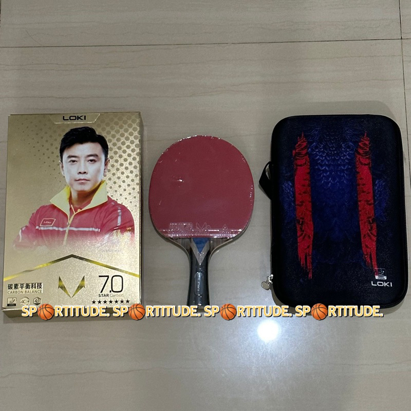 Bet Tenis Meja Bet Pingpong Bat Pingpong LOKI 7star Carbon Original